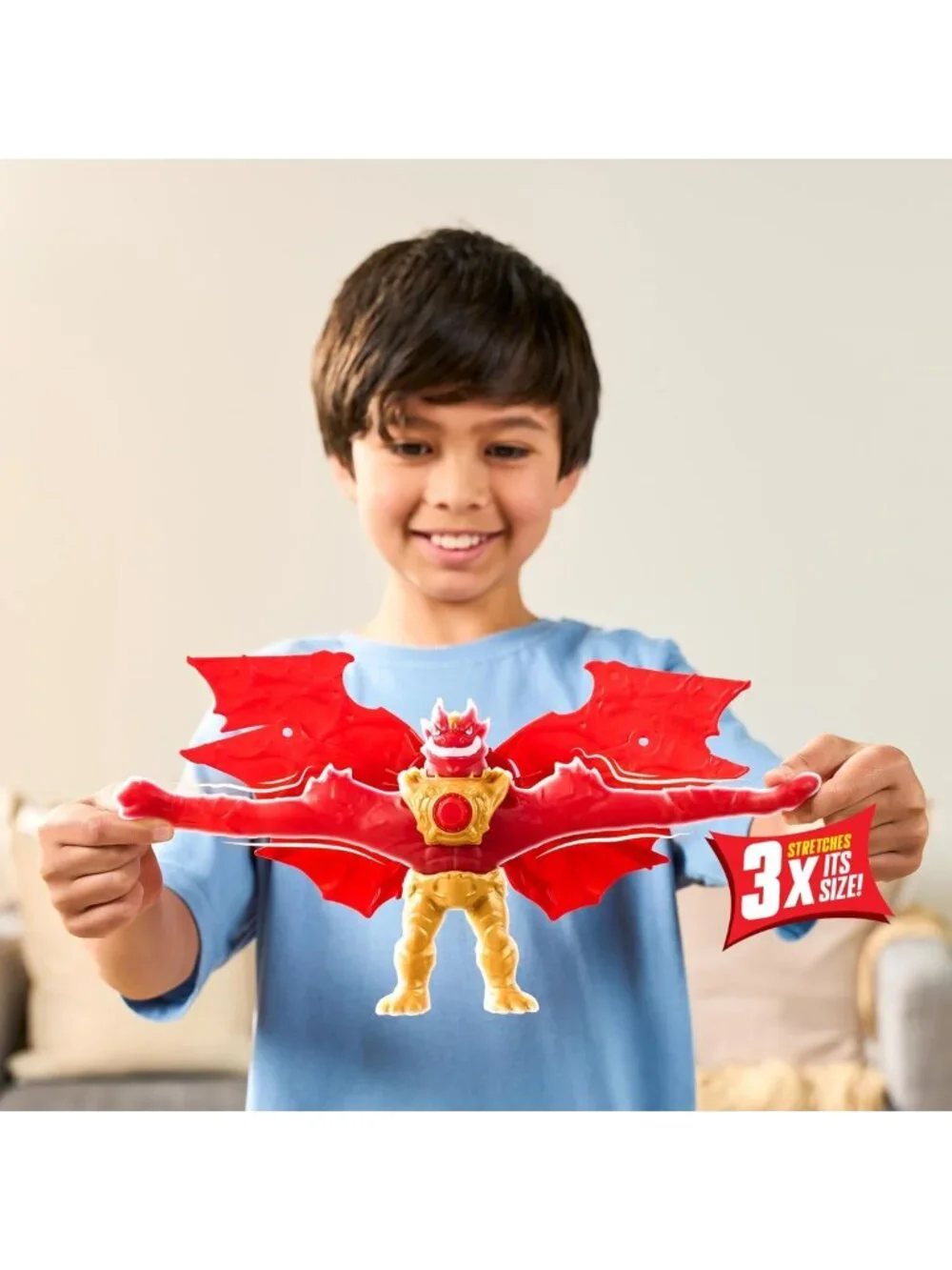 Power-Up Battlewing Blazagon Figure - 8.5in Goo Jit Zu Action Toy for Kids